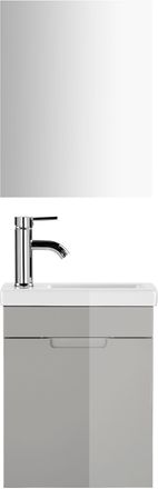 WELLTIME Badmöbel-Set »Lund Gästebad Gästebadezimmmer Set Gäste-WC Waschplatzset«