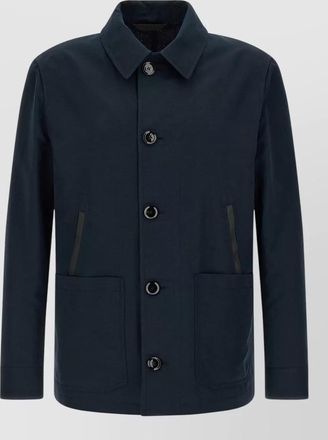 Brioni desert collared jacket front pockets