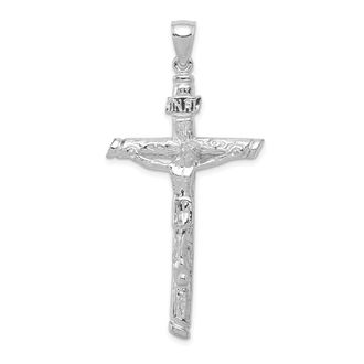 Diamond2Deal 10k Gold INRI Crucifix Pendant