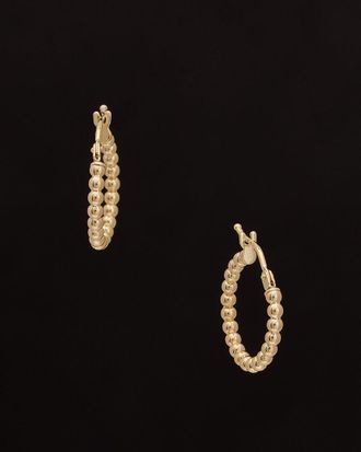 Italian Gold, Inc 14K Italian Gold Beaded Hoops