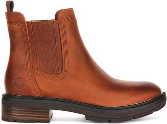 Timberland Brimfield Mid Chelsea Pull On Laarzen - Dames - Chelseaboots - Bruin - 37 EU - Leer - Schoenen
