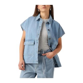 Modstr&ouml;m Dames, Jassen, Blauw, Maat: XL