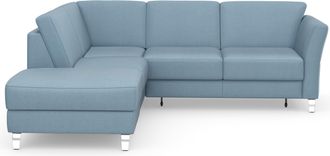 Sit&more Ecksofa »Visby L-Form« Wahlweise mit Bettfunktion und Stauraum, frei im Raum stellbar