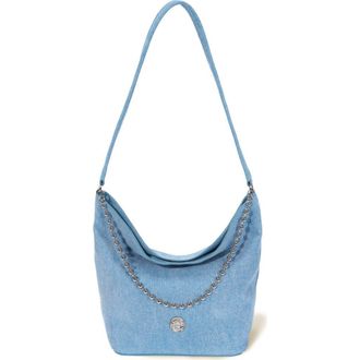Oryany Ball Chain Bucket Shoulder Bag in Denim Blue at Nordstrom Rack