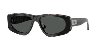 Diesel DL2021U 206887 Mens Sunglasses Black Size 54