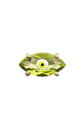 Bea Bongiasca Eye Single Stud Earring in Lime Green at Nordstrom