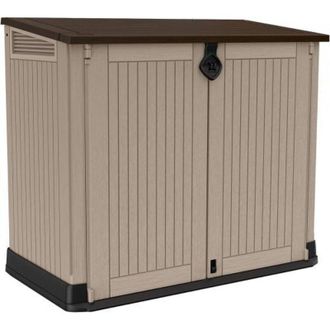 Keter portattrezzi multiuso store it out midi in resina beige 132x71,5x113,5 cm