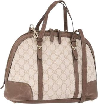 Gucci Pre-owned Canvas Handbag - Dames - Vintage Handtas - Bruin - ONE Size - Vintage