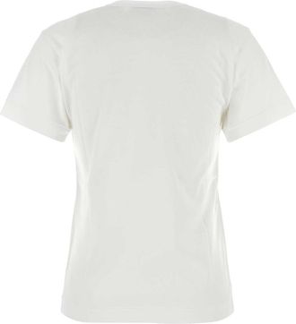 Comme Des Gar&ccedil;ons Womens White Cotton T-Shirts