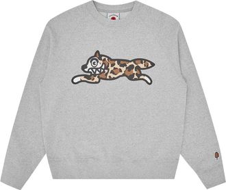 Icecream Rende Hond Crewneck - Heren - Sweatshirts - Grijs - S - Katoen - Hoodies & sweatvesten