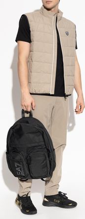 Emporio Armani T-shirt With Logo, Mens, Black