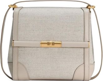 Dolce & Gabbana Marlene City cross body bag - women - Cotton/CALFSKIN/Linen/Flax/CALFSKIN/Cotton/Linen/Flax - One Size - Neutrals