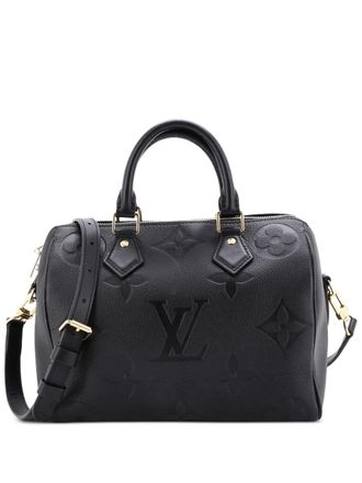 Louis Vuitton Speedy Bandouliere Bag Monogram Empreinte Giant 25 satchel - Zwart