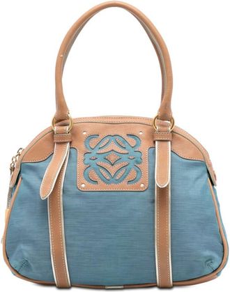 Loewe Pre-owned Loewe Anagram Jacquard Top Handle Bag Ladies 340807