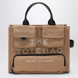 Marc Jacobs Medium Cargo Tote Bag Beige In Canvas