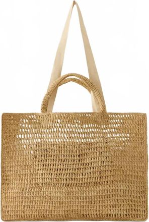 Helen Kaminski Womens Anika Rafia Crochet Tote In Natural