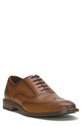 Vince Camuto Lazzarp Leather Oxford Shoe in Cognac/Brown at Nordstrom, Size 10.5