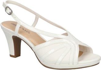 Easy Street Starlight Slingback Sandal in White Patent at Nordstrom, Size 6.5