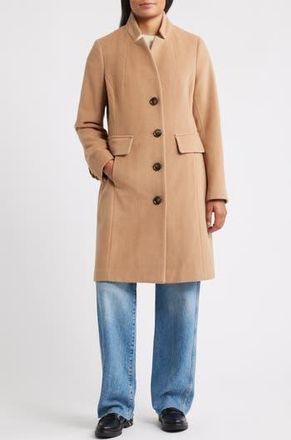 London Fog Wool Blend Coat in Camel at Nordstrom Rack, Size Small