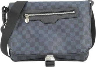 Louis Vuitton Pre-owned Match Point Damier Cobalt Messenger Bag - Heren - Vintage Schoudertas - Blauw - ONE Size - Vintage