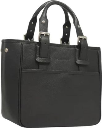 Burberry Tweedehands leren handtassen - Dames - Vintage Handtas - Zwart - ONE Size - Leer - Vintage