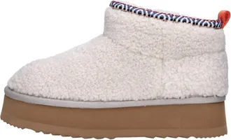 Massimo Santini Schoenen, Dames, Wit, 41 EU, Su&egrave;de, Curly Furivy Su&egrave;de Enkellaarsjes