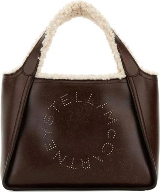 Stella McCartney Logodetail Shopper - Dames - Shoppers - Bruin - ONE Size - Tassen