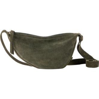 The Sak Tess Sling Leather Bag in Moss Suede at Nordstrom