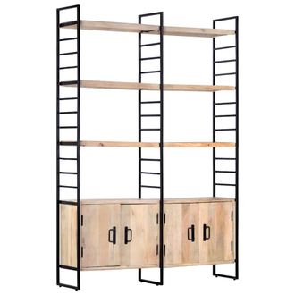 vidaXL Vidaxl - Estanter&iacute;a De 4 Niveles Madera Maciza De Mango 124x30x180 Cm