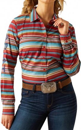 Ariat Team Logo Kirby Iris Serape Button Shirt In Multi