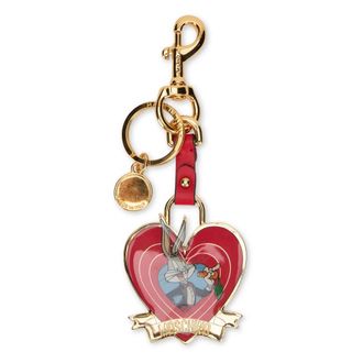 Moschino Heart Keychain with Carabiner - female - Moschino - Keychains - Multicolor - ONE SIZE - Accessories