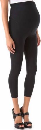 David Lerner Maternity Cropped Leggings In Navy
