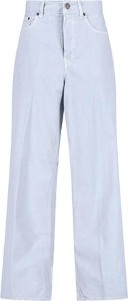 Haikure Wide-Leg Jeans In Cotton-Linen Blend With Mid-Rise Waist