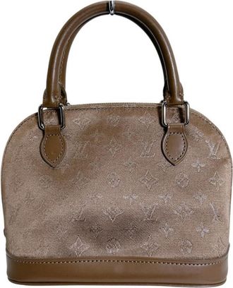 Louis Vuitton Beige Monogram Satin Pouch (Pre-Owned)