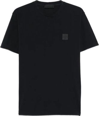 Stone Island Navy Blue Cotton T-Shirt