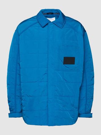 Calvin Klein Jeans Jacke mit Label-Patch Modell QUILTED in Royal, Gr&ouml;&szlig;e L