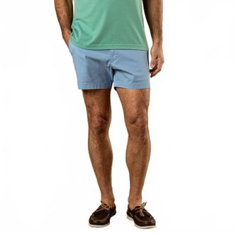 Duck Head Gold School Chino Short In Chambray Blue