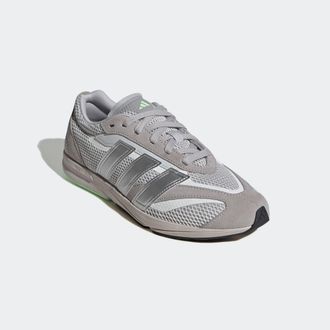 adidas Sneaker ADIDAS SPORTSWEAR LIGHTBLAZE LP, Damen, Gr. 38,5, silber (grau two, silber metallic, semi gr&uuml;n spark), Leder, Textil, Schuhe Sneaker