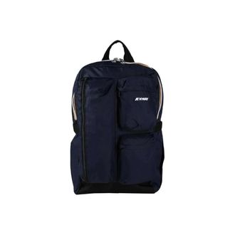 K-Way K-Way, Backpacks, male, Blue, Size: ONE SIZE Waterproof Backpack with Reinforced Fabric