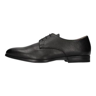 Doucal's Oslo Veterschoen - Heren - Nette schoenen - Zwart - 44 1/2 EU - Leer - Schoenen
