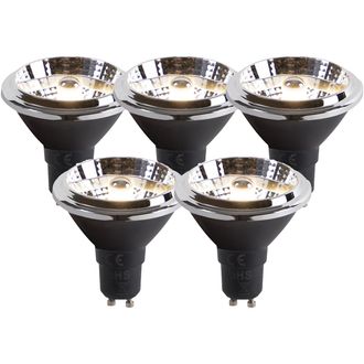 LUEDD Luedd - Set De 5 Bombillas Led Gu10 Dim To Warm Ar70 6w 2000k-3000k