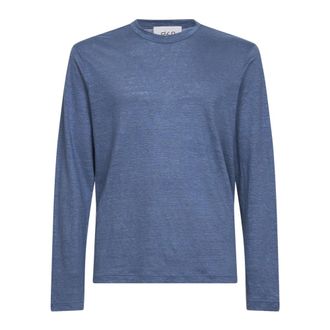 D4.0 Round-neck Knitwear, male, Blue, Size: 2XL Round-neck Knitwear
