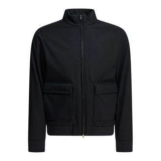 Herno 3 Layers Wool Storm Bomberjack - Heren - Jassen - Zwart - Maat: L Wol