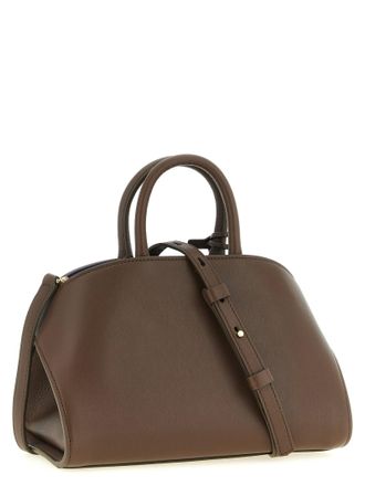 Ferragamo Hug Calfskin Leather Top Handle Bag - Brown