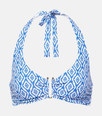 Heidi Klein Top bikini Sardinia con stampa