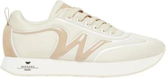 Max Mara Rarohf Sneakers in technische stof - Dames - Sneakers - Beige - 36 EU - Polyester - Schoenen