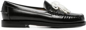 Sebago Dan Pearls - Dames - Loafers - Zwart - 37 1/2 EU - Leer - Schoenen