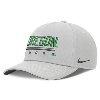 Nike Oregon Sideline Practice Rise Nike Mens Dri-FIT College Adjustable Hat in Grey | NC060BBUON-RKB