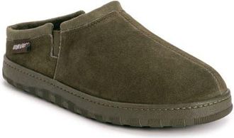 Muk Luks Matt Suede Clog Slipper in Olive at Nordstrom, Size 10