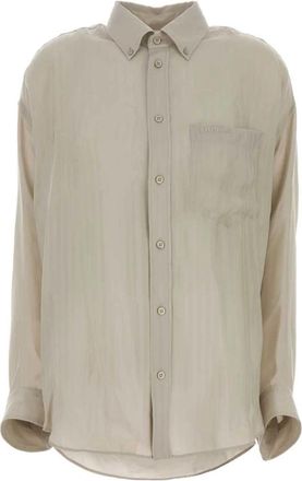 Balenciaga L/S Cocoon Shirt - Dames - Overhemden - Beige - XS - Overhemden